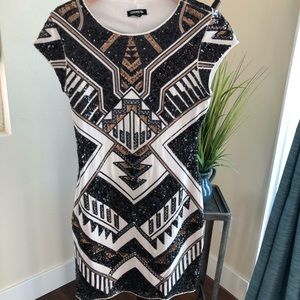 Express sequined dress